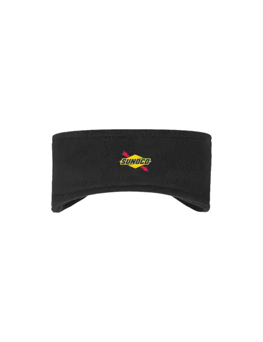 Black Stretch Fleece Headband w/Sunoco Logo