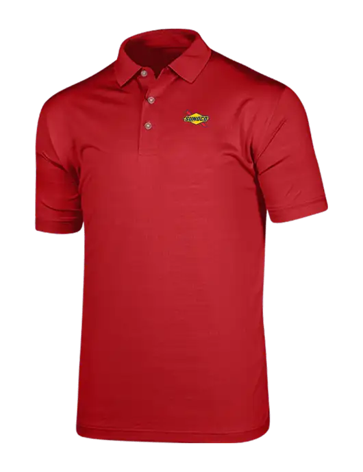 Callaway Vibrant Red Ventilated Polo w/Sunoco Logo