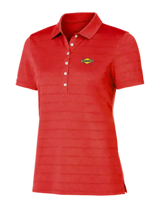 Callaway Womens Red Ventilated Polo w/Sunoco Logo