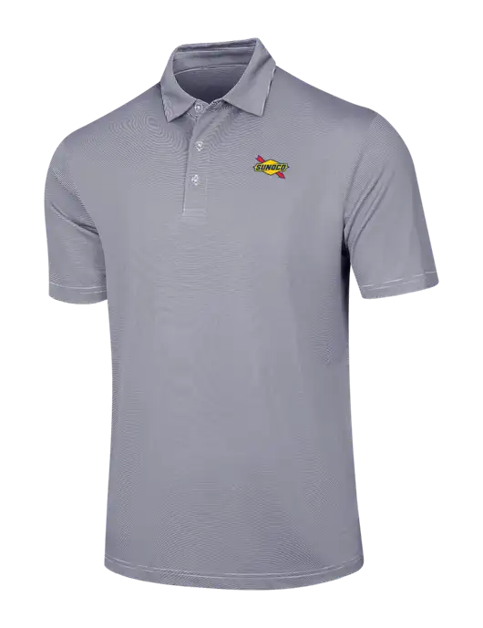 Callaway Navy Fine Line Stripe Polo w/Sunoco Logo
