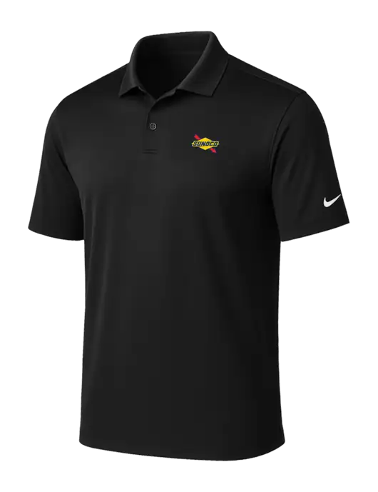 NIKE Black Victory Solid Polo w/Sunoco Logo