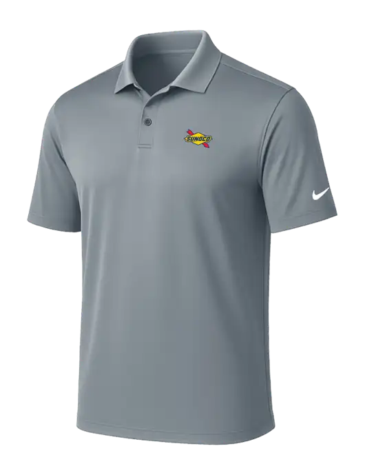 NIKE Medium Grey Victory Solid Polo w/Sunoco Logo