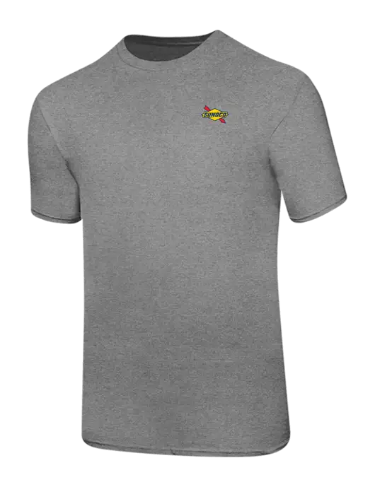 Ring Spun Light Heather Grey 4.5 oz T-Shirt w/Sunoco Logo