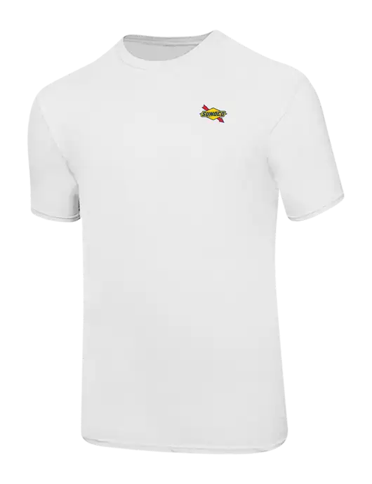 Ring Spun White 4.5 oz T-Shirt w/Sunoco Logo