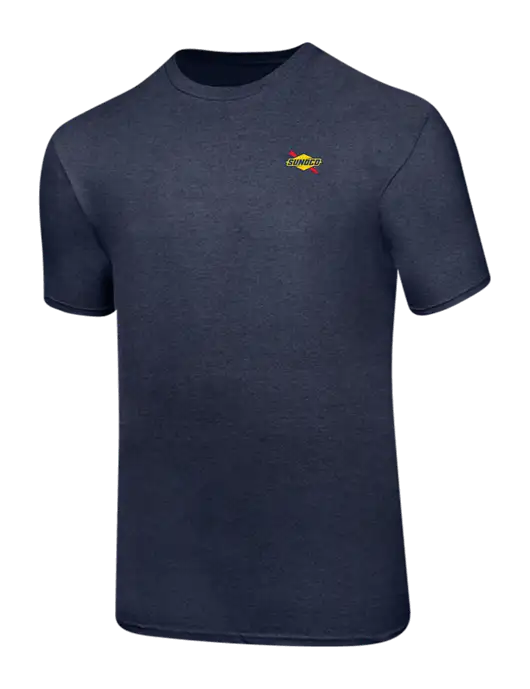 Ring Spun Heather Navy 4.5 oz T-Shirt w/Sunoco Logo