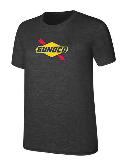 Womens Ring Spun Dark Heather Grey 4.5 oz T-Shirt w/Sunoco Logo