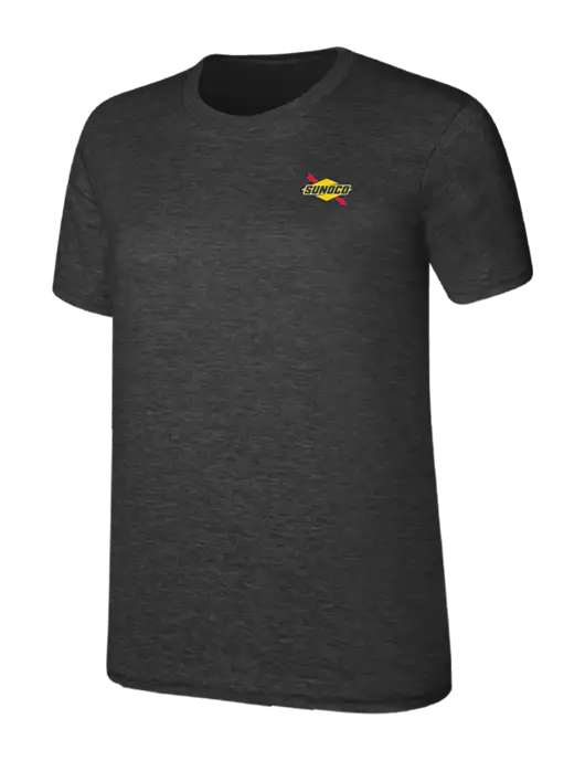 Womens Ring Spun Dark Heather Grey 4.5 oz T-Shirt w/Sunoco Logo