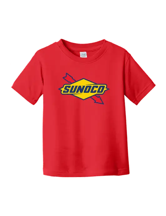 Rabbit Skins Red Toddler Fine Jersey Tee w/Sunoco Logo