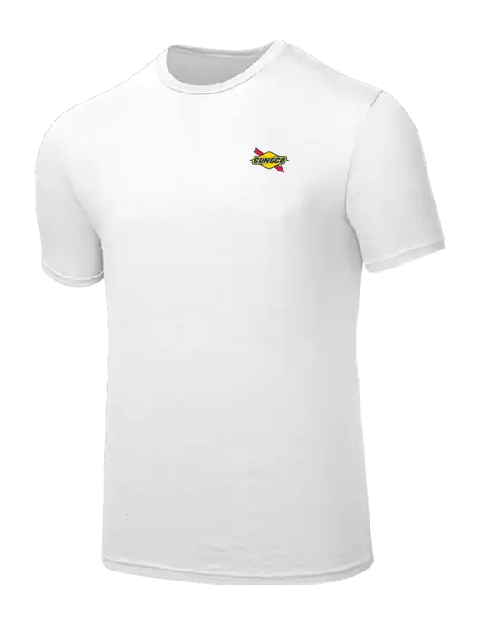 Seriously Soft White T-Shirt w/Sunoco Logo