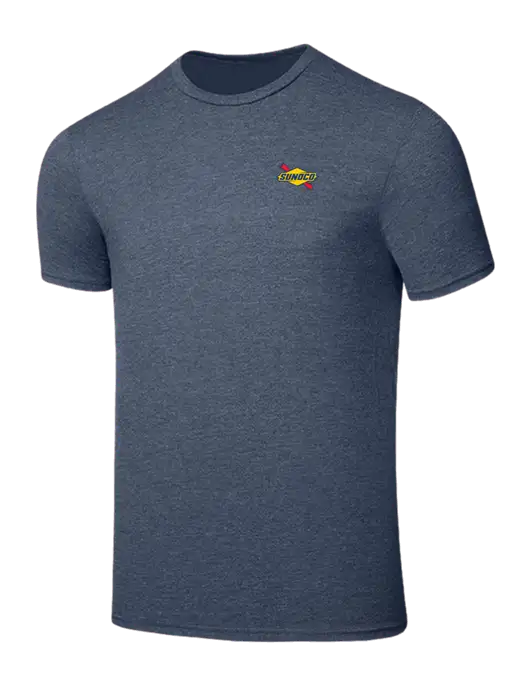 Seriously Soft Heathered Navy T-Shirt w/Sunoco Logo