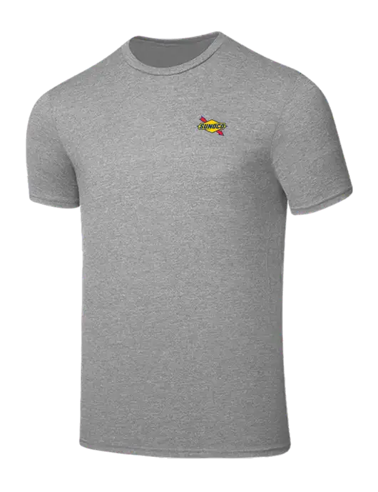 Seriously Soft Light Heather Grey T-Shirt w/Sunoco Logo