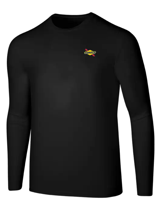 Seriously Soft Black Long Sleeve T-Shirt w/Sunoco Logo