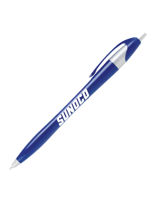 Novella Navy/Silver Corporate Pen- Blue Ink w/Sunoco Logo