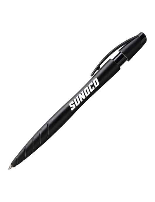 Awali Black Metallic Pen - Black Ink w/Sunoco Logo