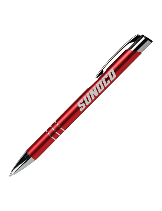 Laurent Red Pen - Black Ink w/Sunoco Logo