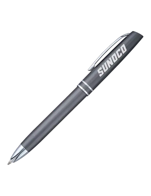 Gunmetal Anguilla Black Ink Pen w/Sunoco Logo