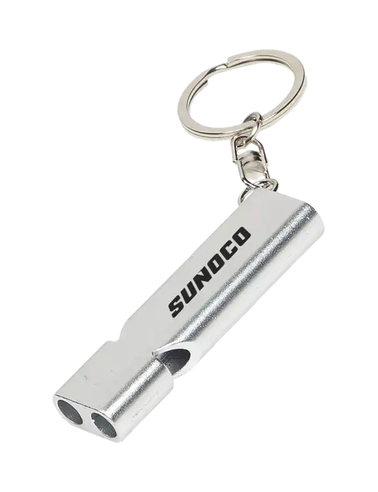Quick Alert Silver Safety Whistle w/Sunoco Logo