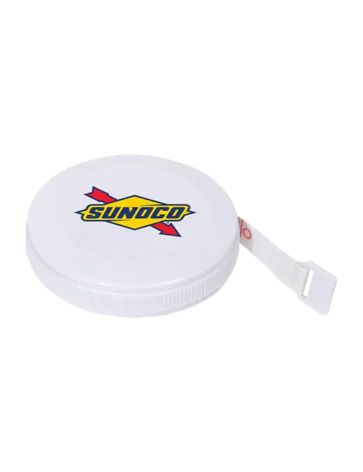 White Round Tape Measure w/Sunoco Logo