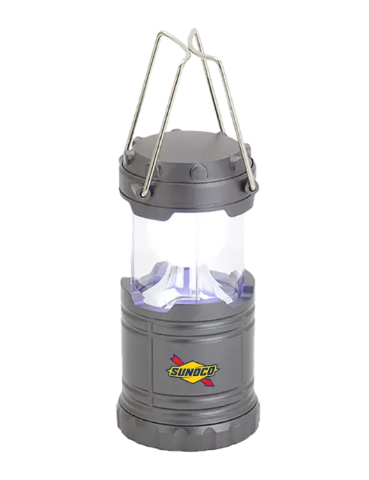 Gunmetal Mini Retro Lantern w/Sunoco Logo
