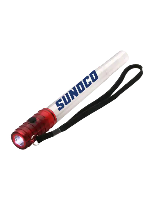 Red Emergency LED Glow Whistle w/Sunoco Logo