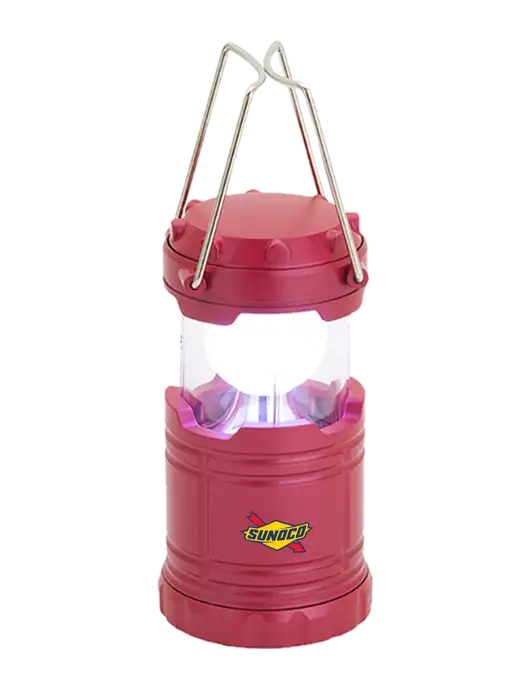 Red Mini Retro Lantern w/Sunoco Logo