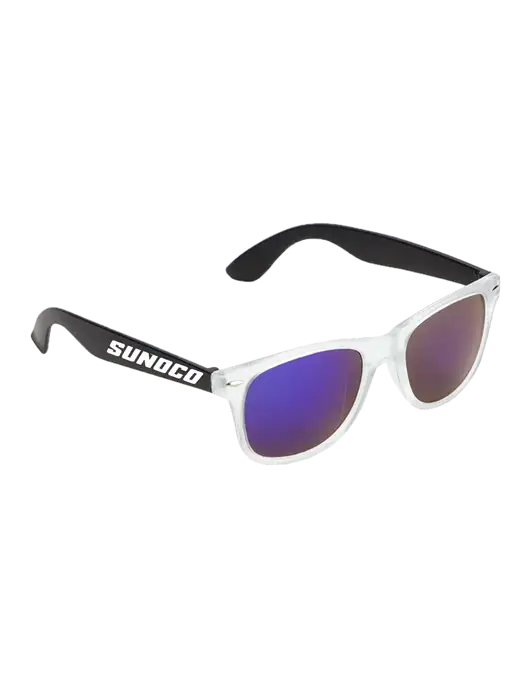 Key West Black Mirrored Sunglasses w/Sunoco Logo