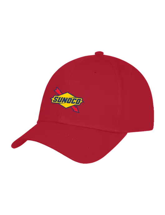 Red Structured Cap Hook & Loop w/Sunoco Logo