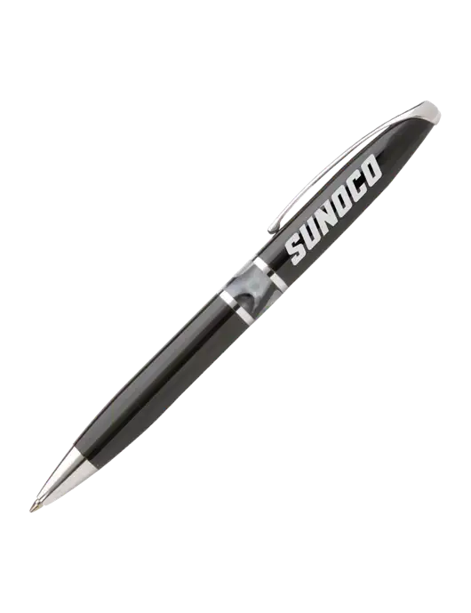 Illusion Black Pen - Black Ink w/Sunoco Logo