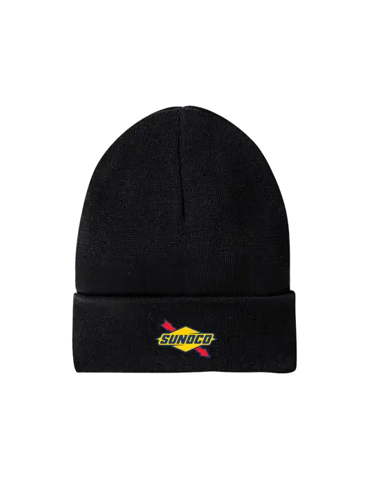 Recycled Black Beanie w/Sunoco Logo