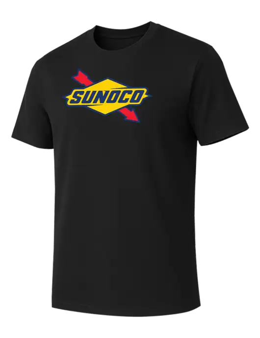 Allmade Deep Black Organic Cotton Tee w/Sunoco Logo