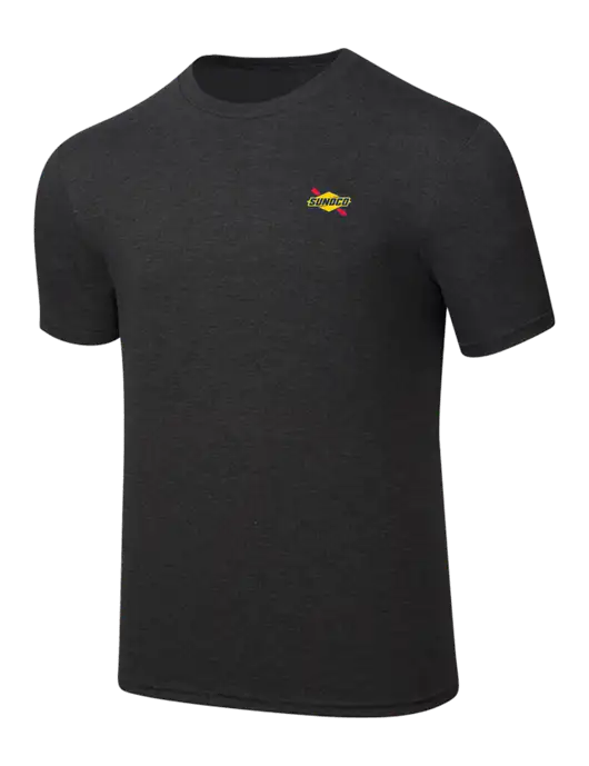 Simply Soft Black Frost 4.5oz  Poly/Combed Ring Spun Cotton T-Shirt w/Sunoco Logo