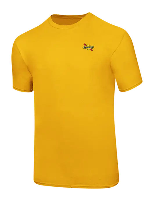Ring Spun Yellow Gold 4.5 oz T-Shirt
 w/Sunoco Logo
