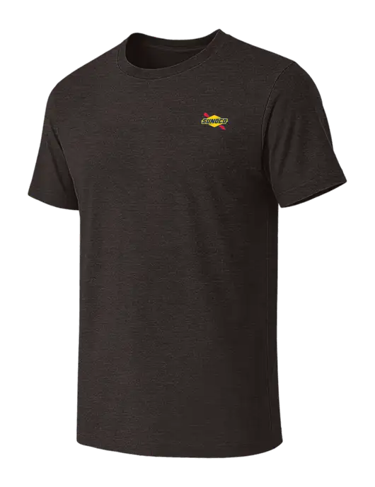 BELLA+CANVAS Dark Grey Heather CVC Short Sleeve Tee w/Sunoco Logo