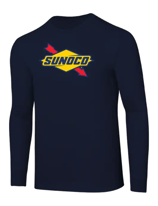 Core Blend Navy Long Sleeve Tee w/Sunoco Logo