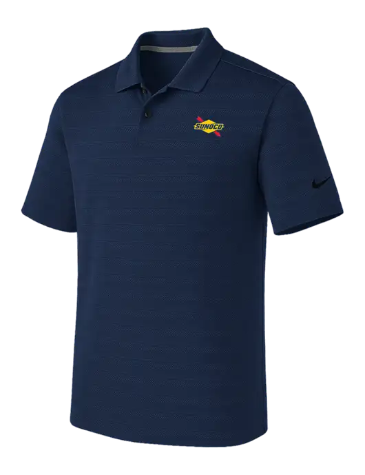 Nike Navy Dri-FIT Vapor Jacquard Polo w/Sunoco Logo