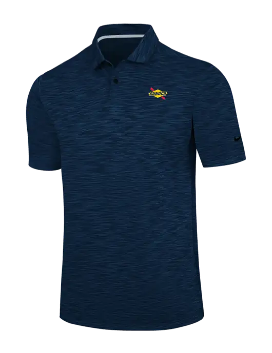 Nike Navy Dri-FIT Vapor Space Dyed Polo w/Sunoco Logo