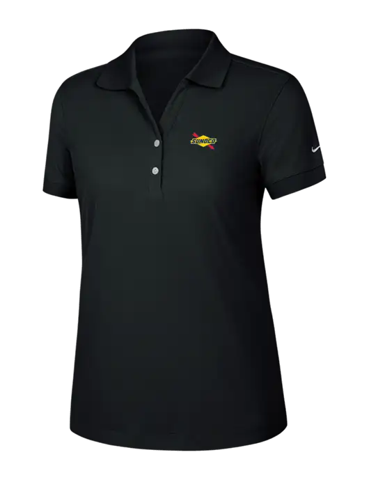 Nike Womens Dri-FIT Classic Black Polo w/Sunoco Logo