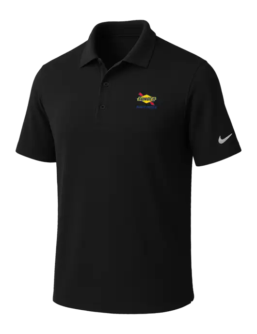 NIKE Black Dri-Fit Micro Pique Polo w/Sunoco Race Fuels Logo