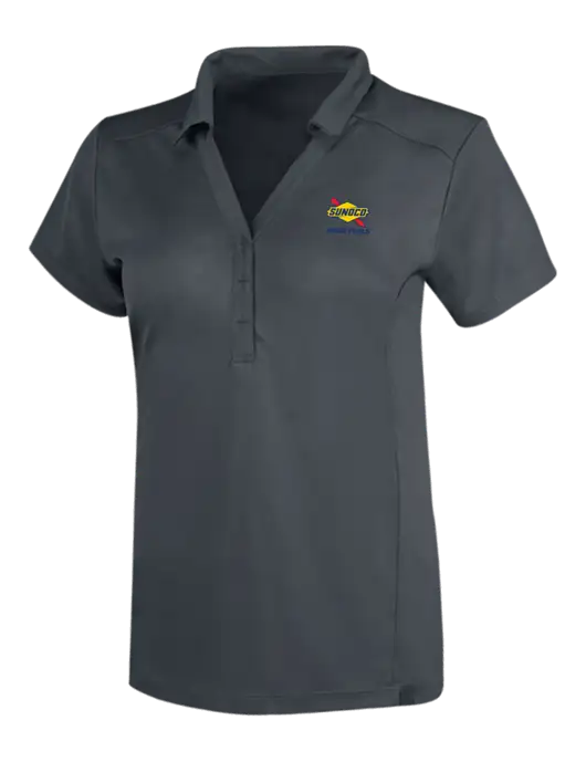 OGIO Dark Grey Womens Framework Polo w/Sunoco Race Fuels Logo