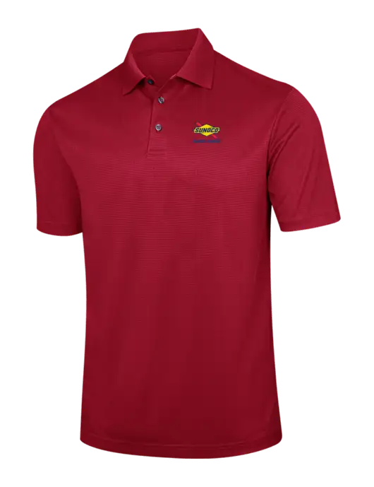Red Performance Fine Jacquard Polo w/Sunoco Race Fuels Logo