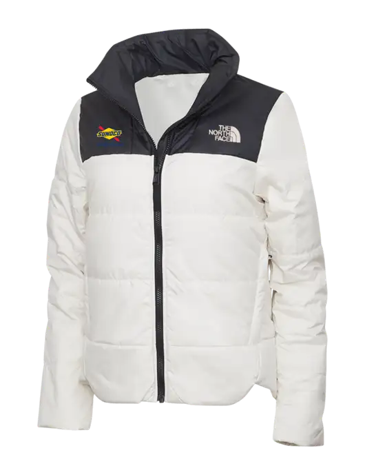 North Face Womens Vintage White Everyday Insulated Jacket w/Sunoco Race Fuels Logo