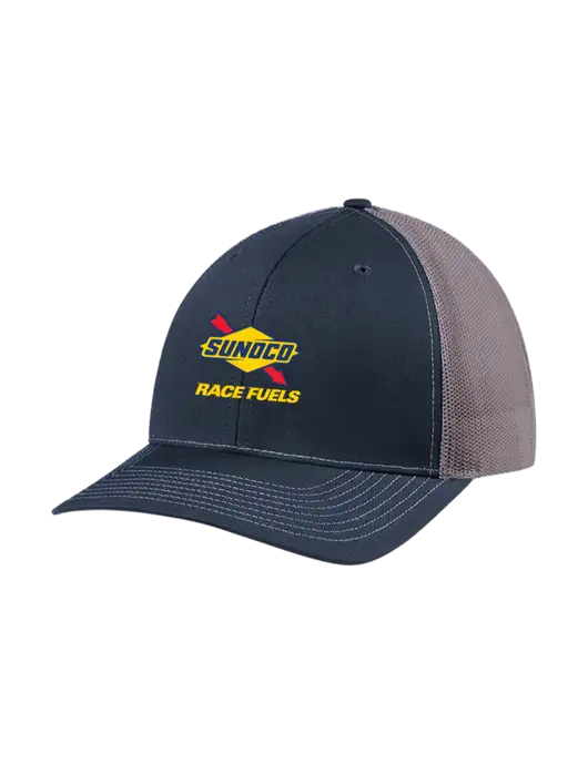 Richardson Adjustable Snapback Original 112 Trucker Cap Navy w/Charcoal Mesh w/Sunoco Race Fuels Logo