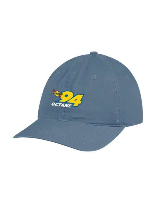 Garment Washed Unstructured Twill Light Navy Blue Cap w/Sunoco 94 ...