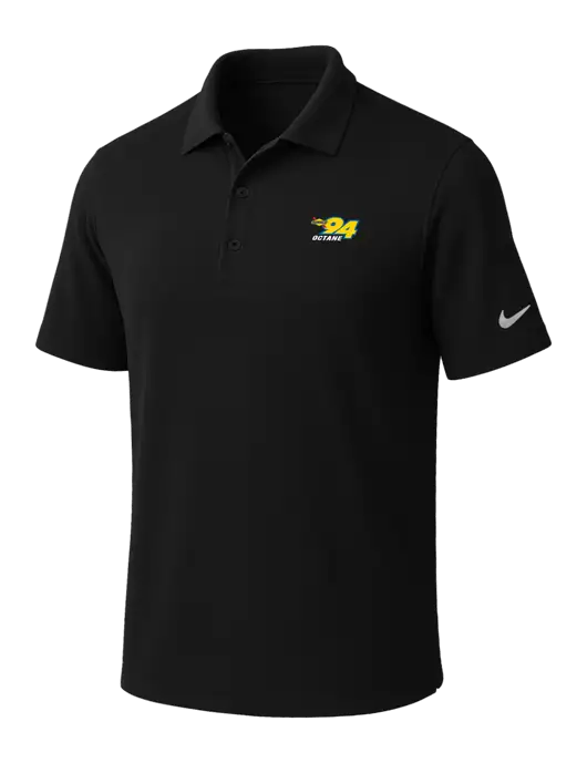 NIKE Black Dri-Fit Micro Pique Polo w/Sunoco 94 Octane Logo