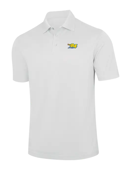 White Performance Fine Jacquard Polo w/Sunoco 94 Octane Logo