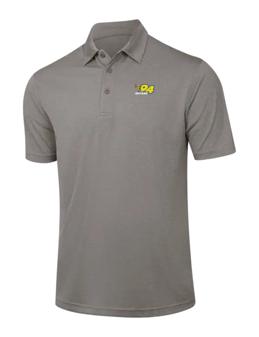 Medium Grey Heather Contender Polo w/Sunoco 94 Octane Logo